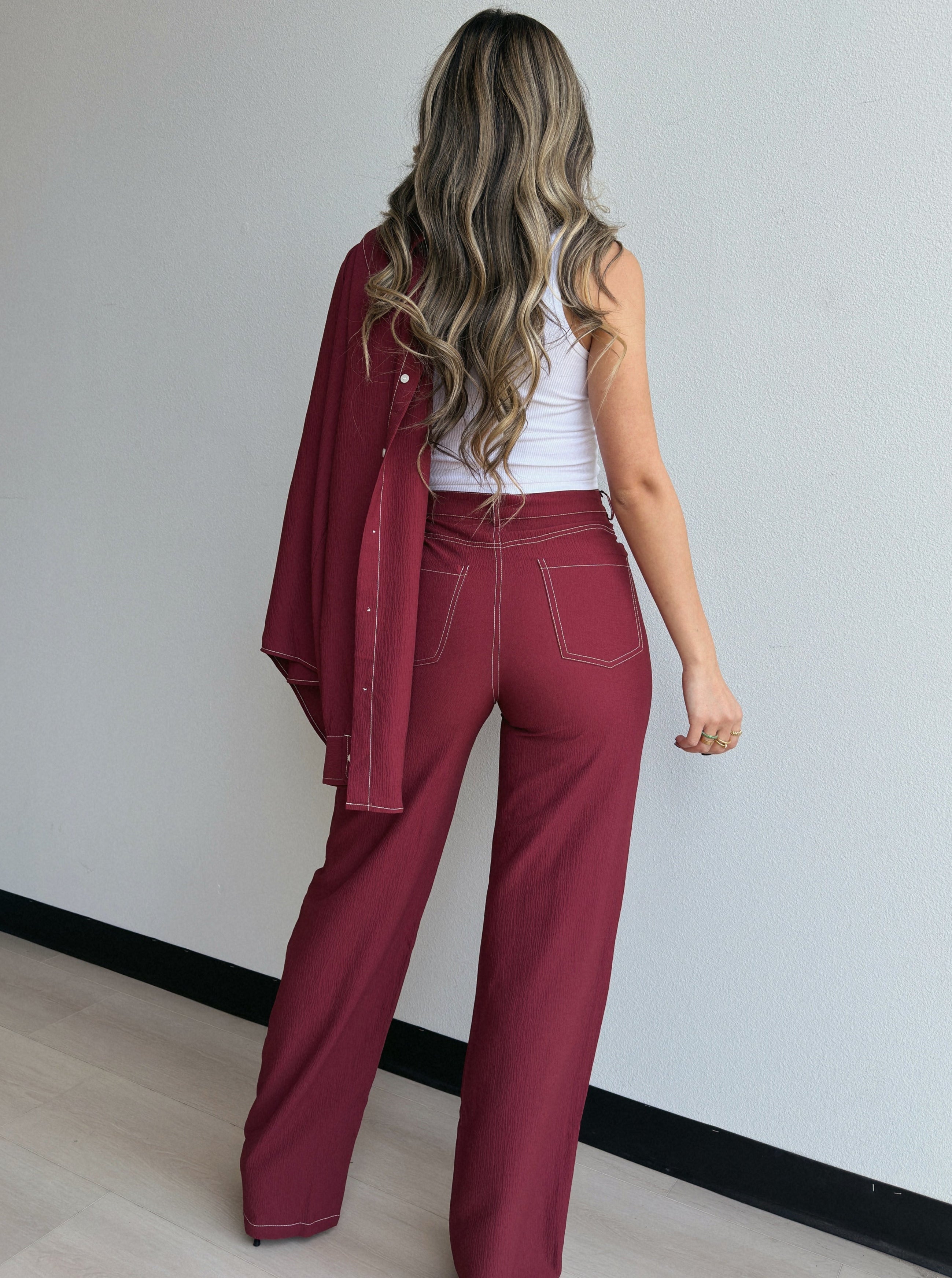 Contrast Pants