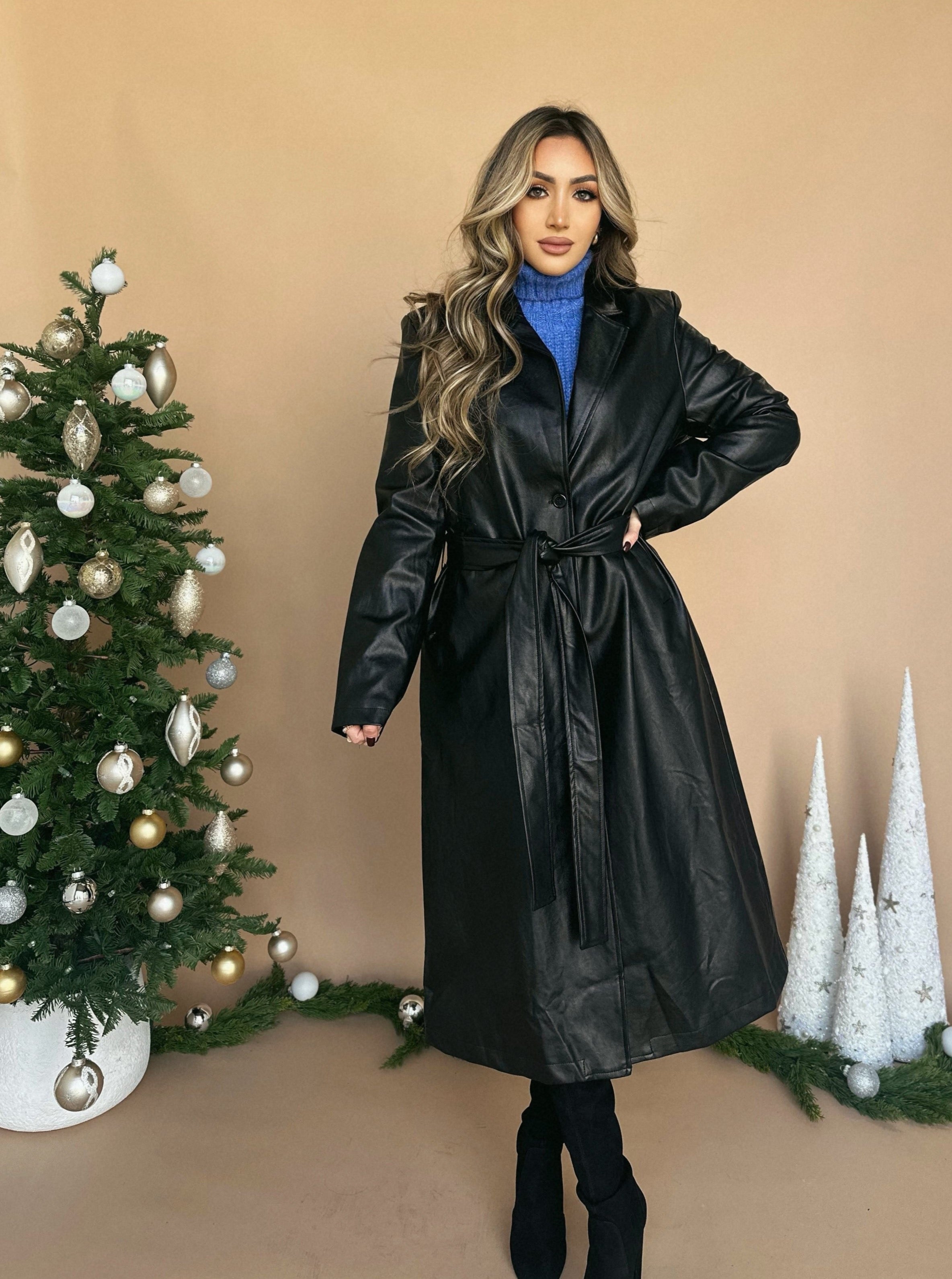 Leather Trench Coat