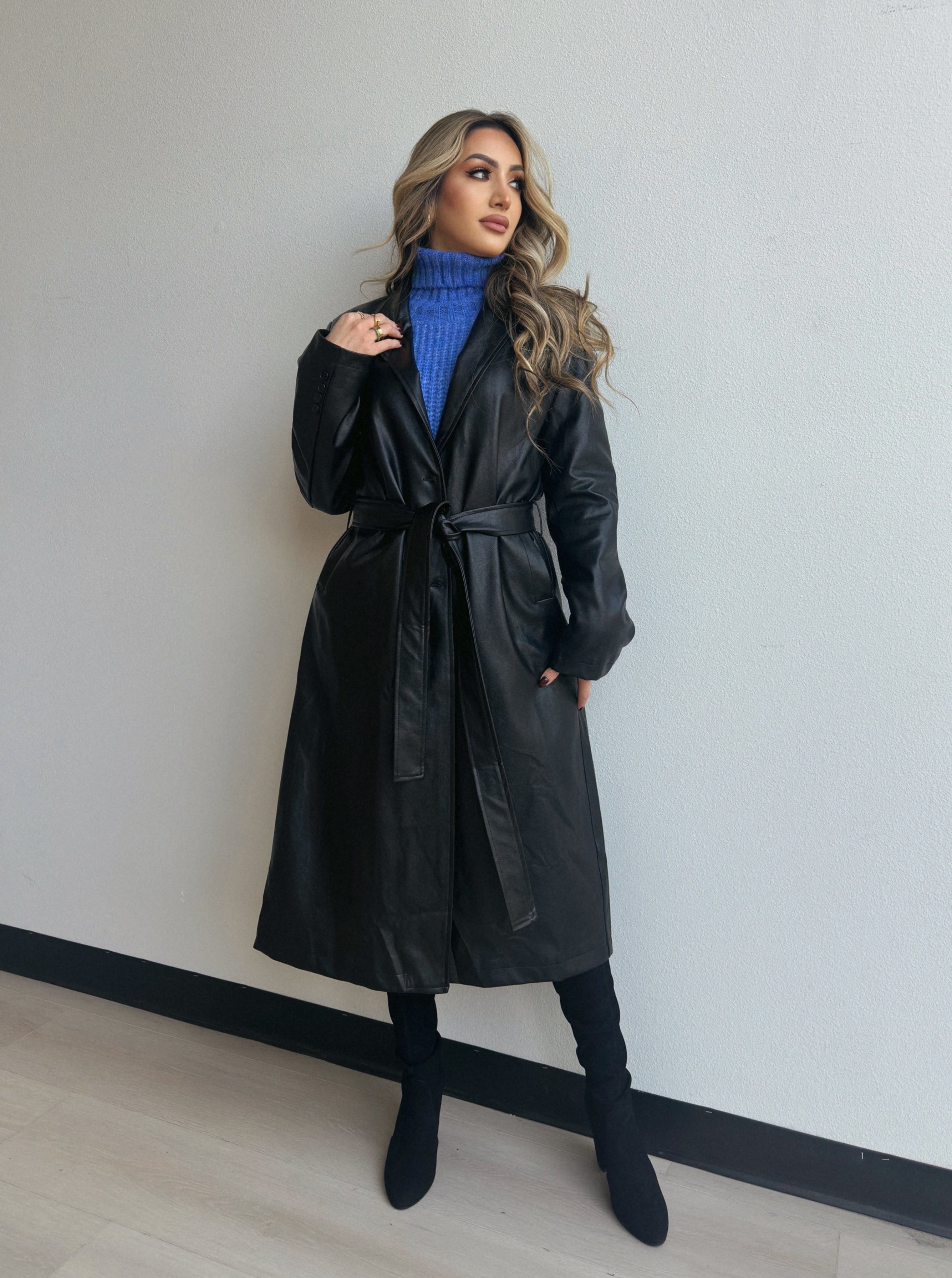 Leather Trench Coat