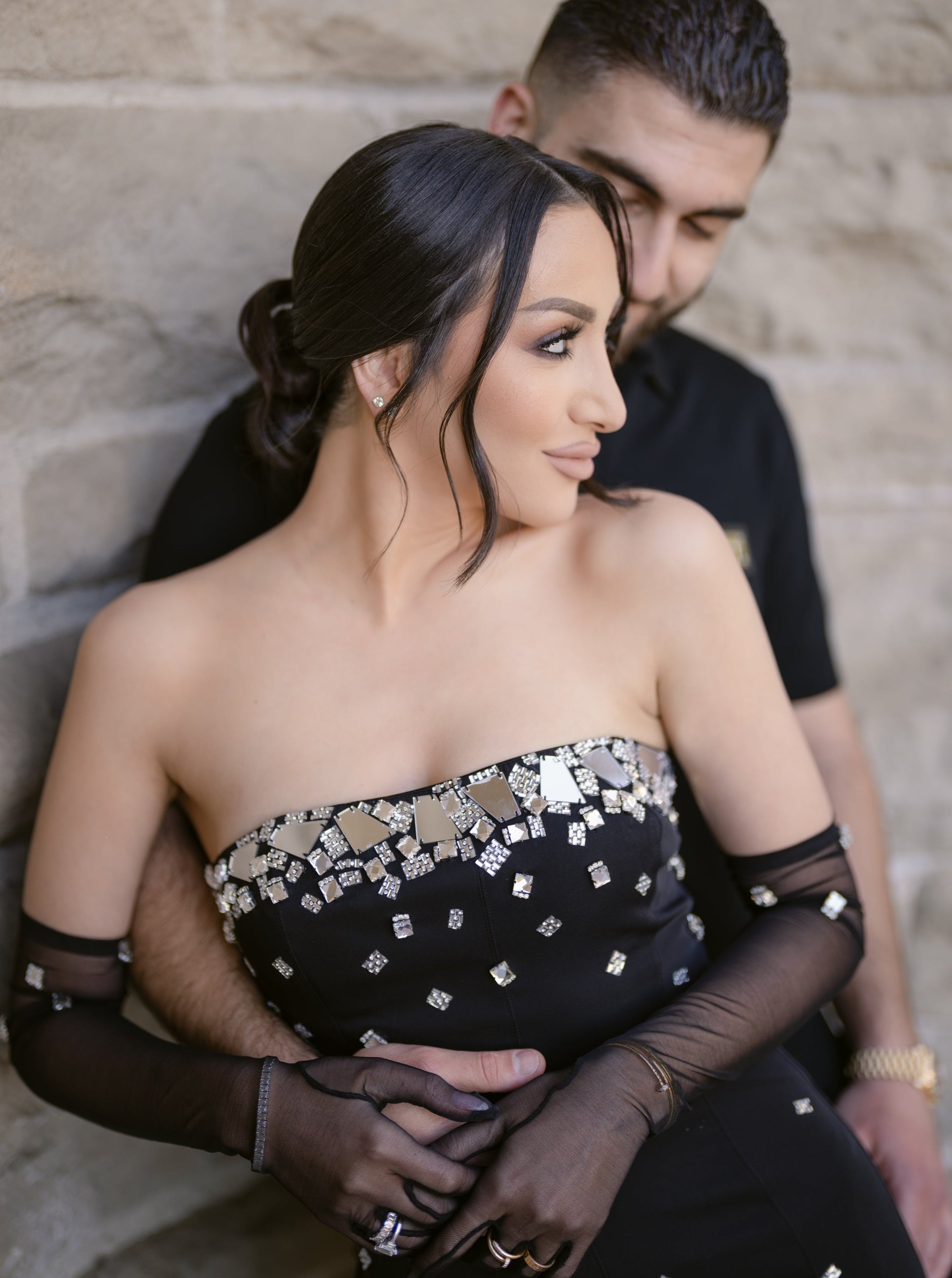 "LUXE" Crystal Gloves