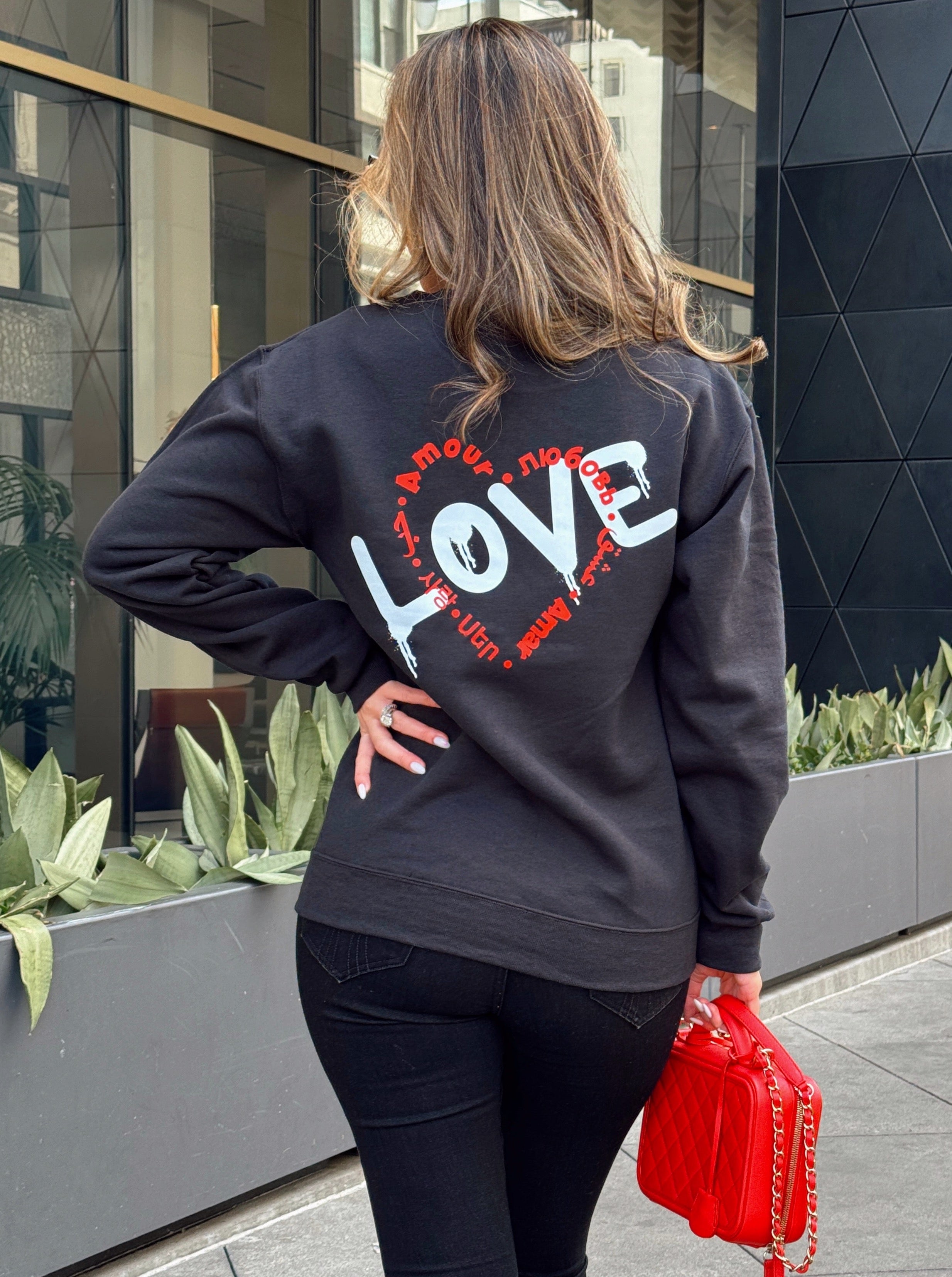 Graphic "LOVE" Crewneck