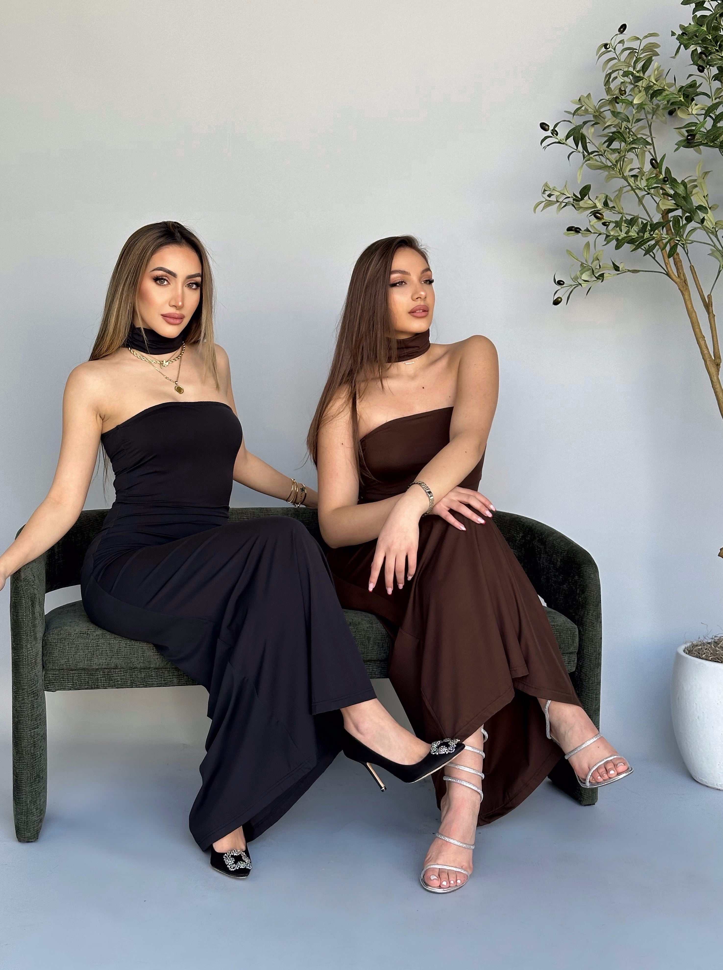 Turtleneck Dress - Black