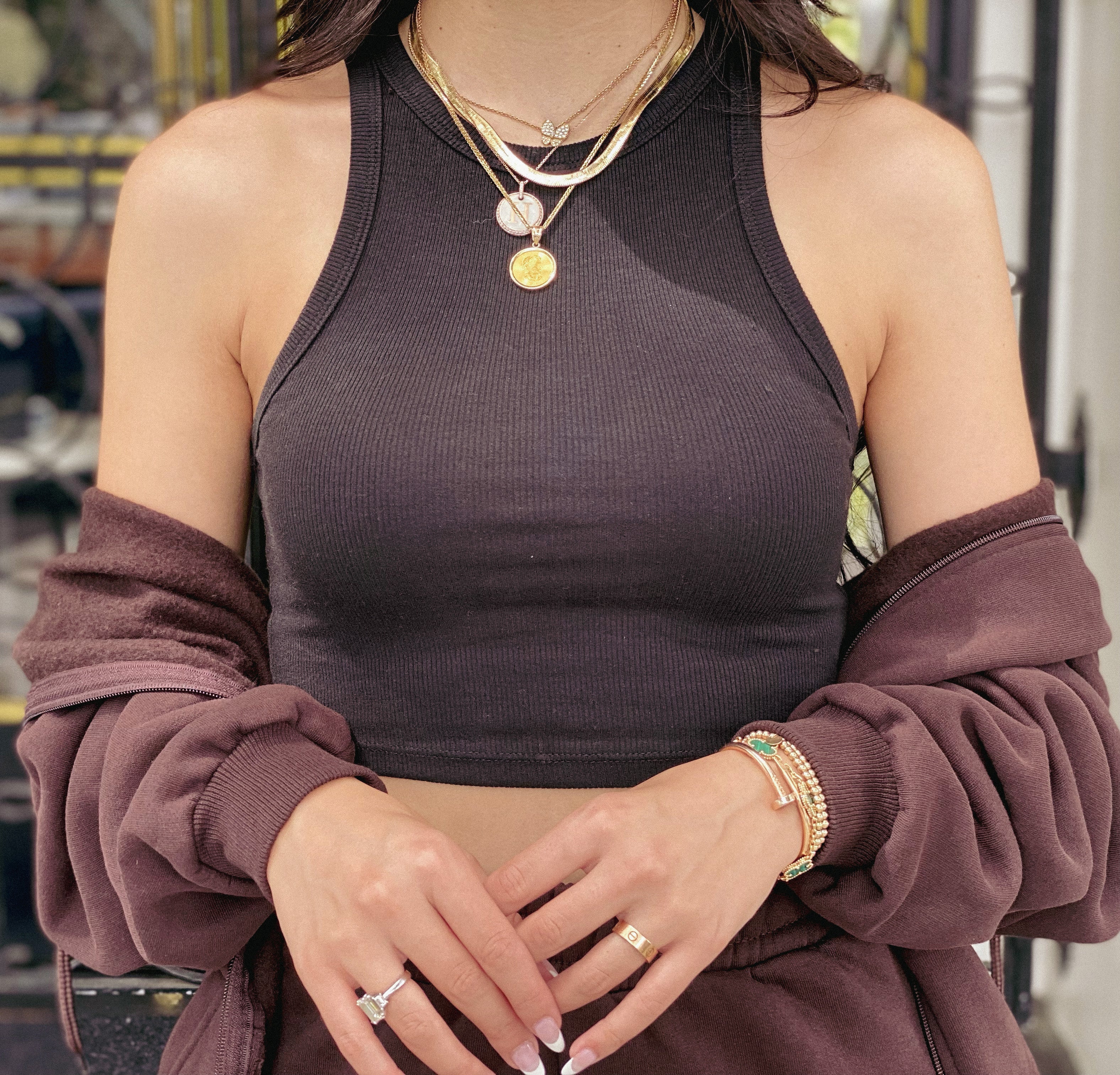 "ESSENTIAL" Black Crop Top