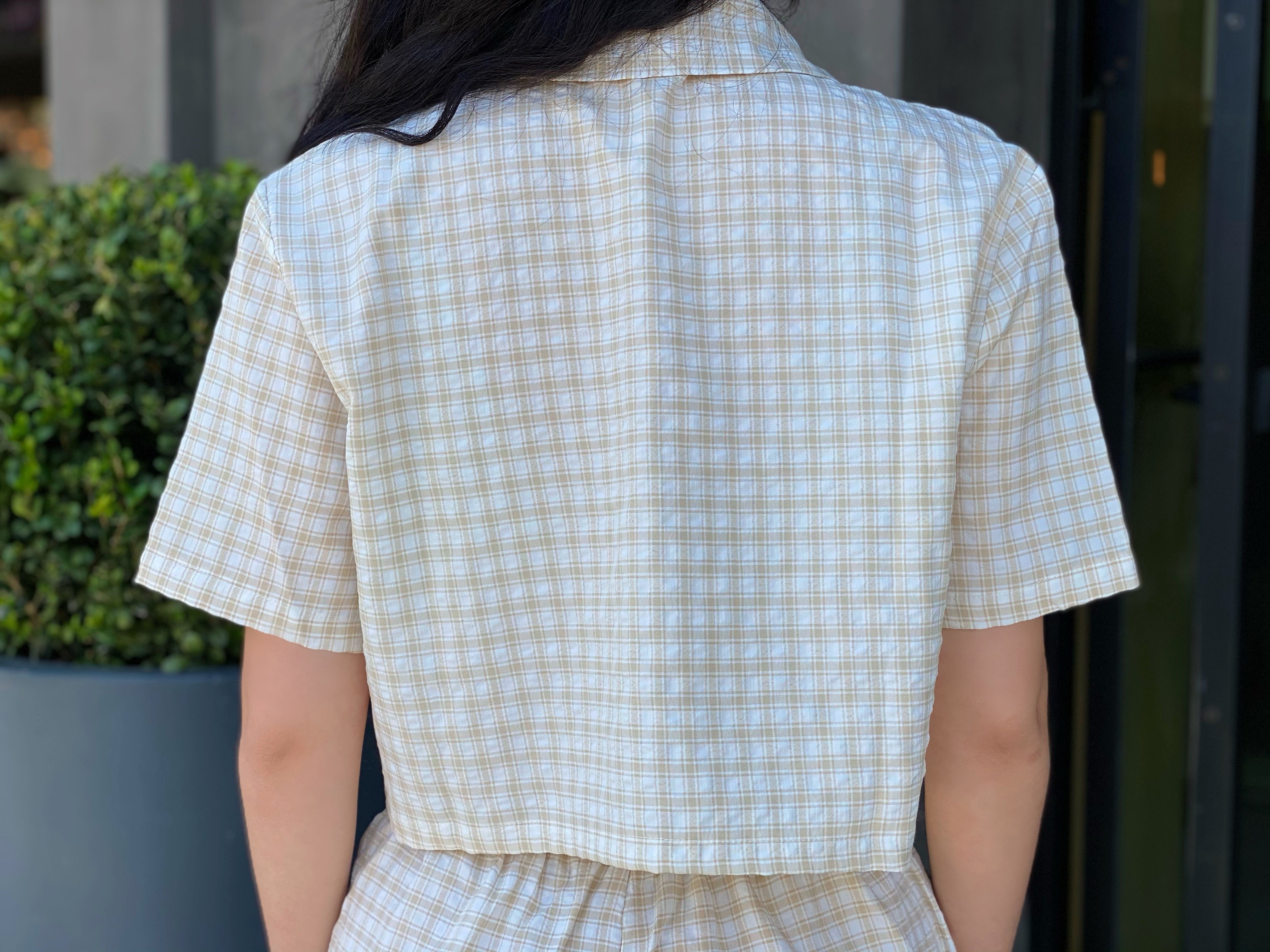 "ALANNA" Plaid Top